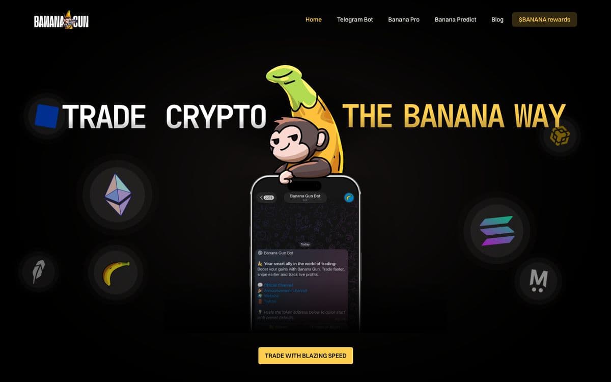 Screenshot of the Banana Gun web interface